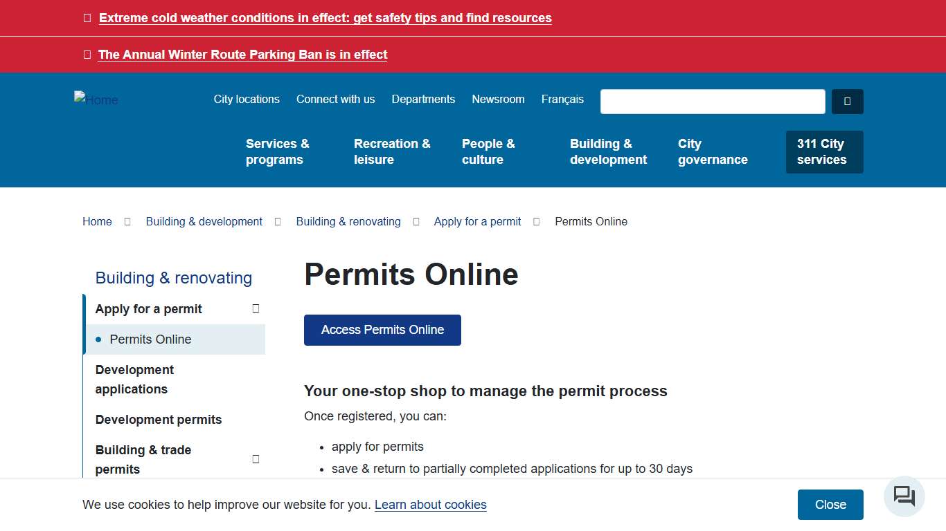 Permits Online City of Winnipeg